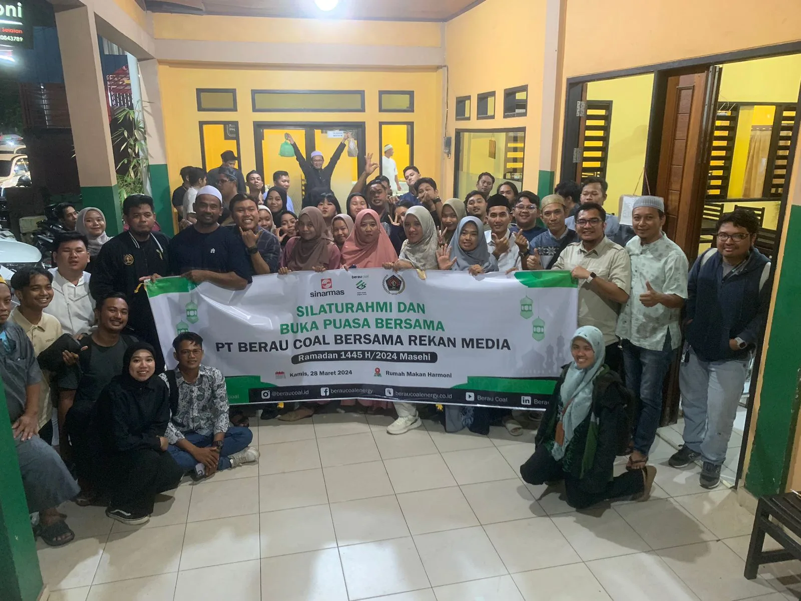 PT Berau Coal menggelar buka puasa bersama awak media di kabupaten Berau