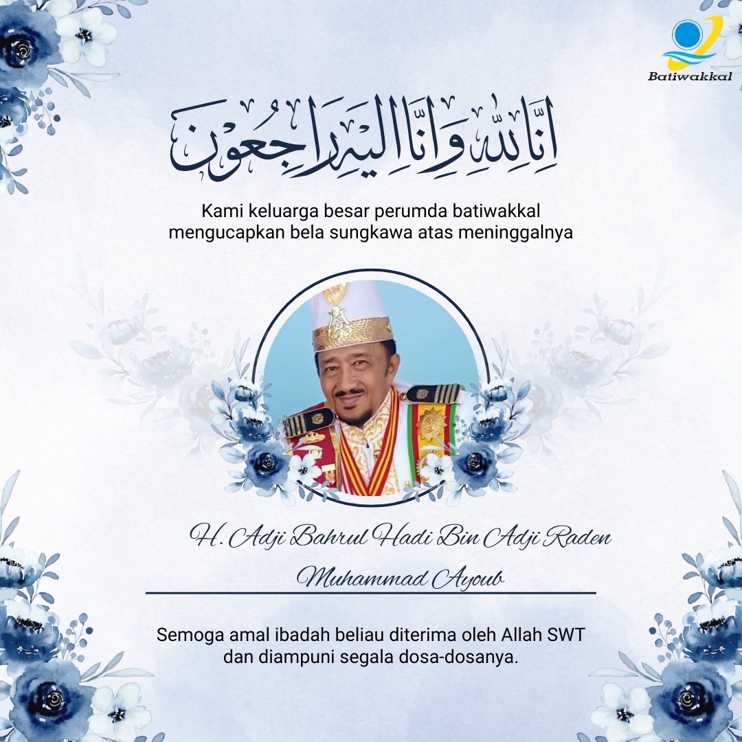 ucapan belasungkawa dari perumdam batiwakkal berau atas meninggalnya sultan kesultanan gunung tabur H.Adji Bahrul Hadi Bin Adji Raden Muhammad Ayoub