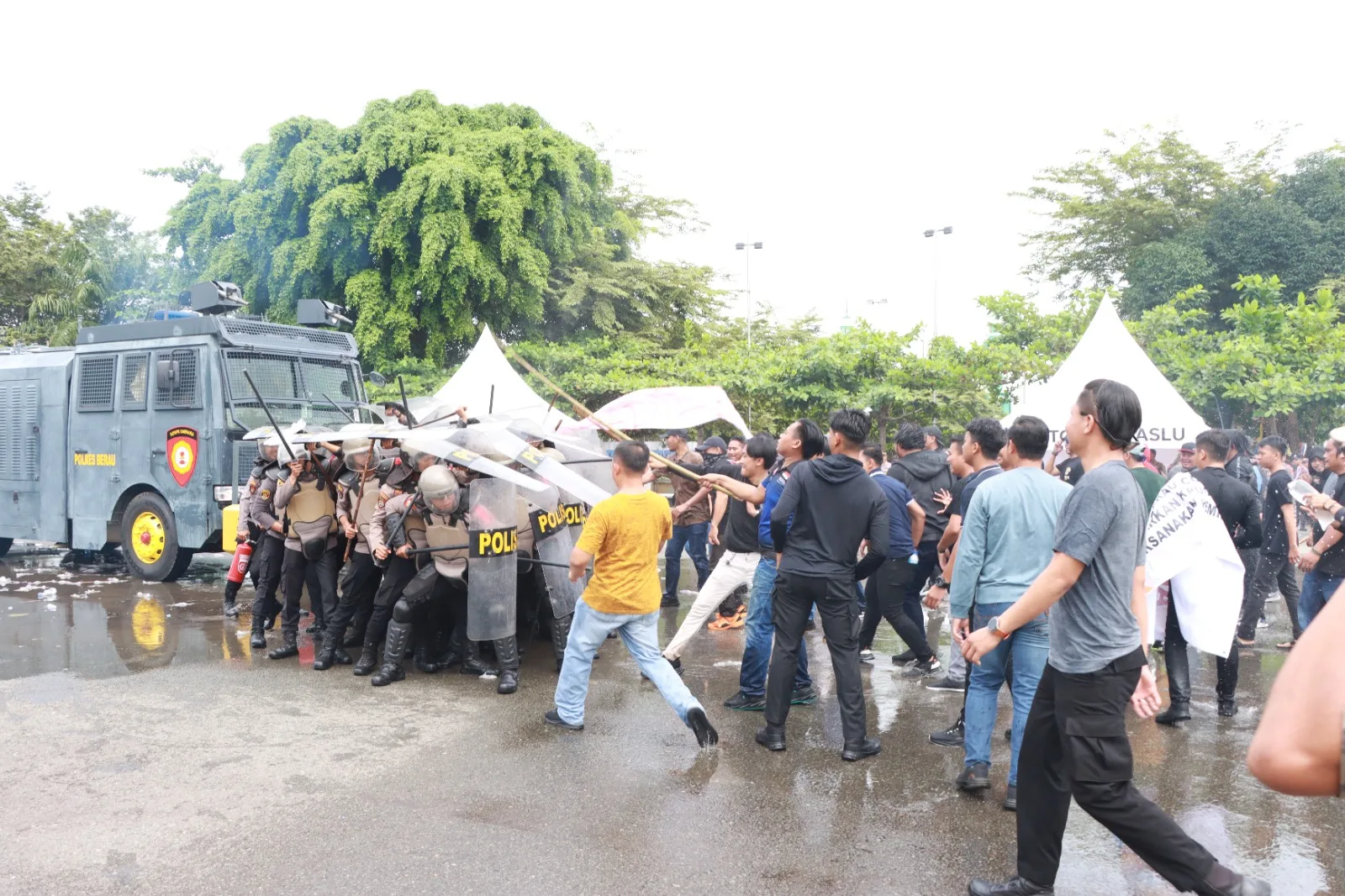 Giat Simulasi Sistem Pengamanan Kota Polres Berau Dalam Persiapan Pengamanan Pilkada 2024