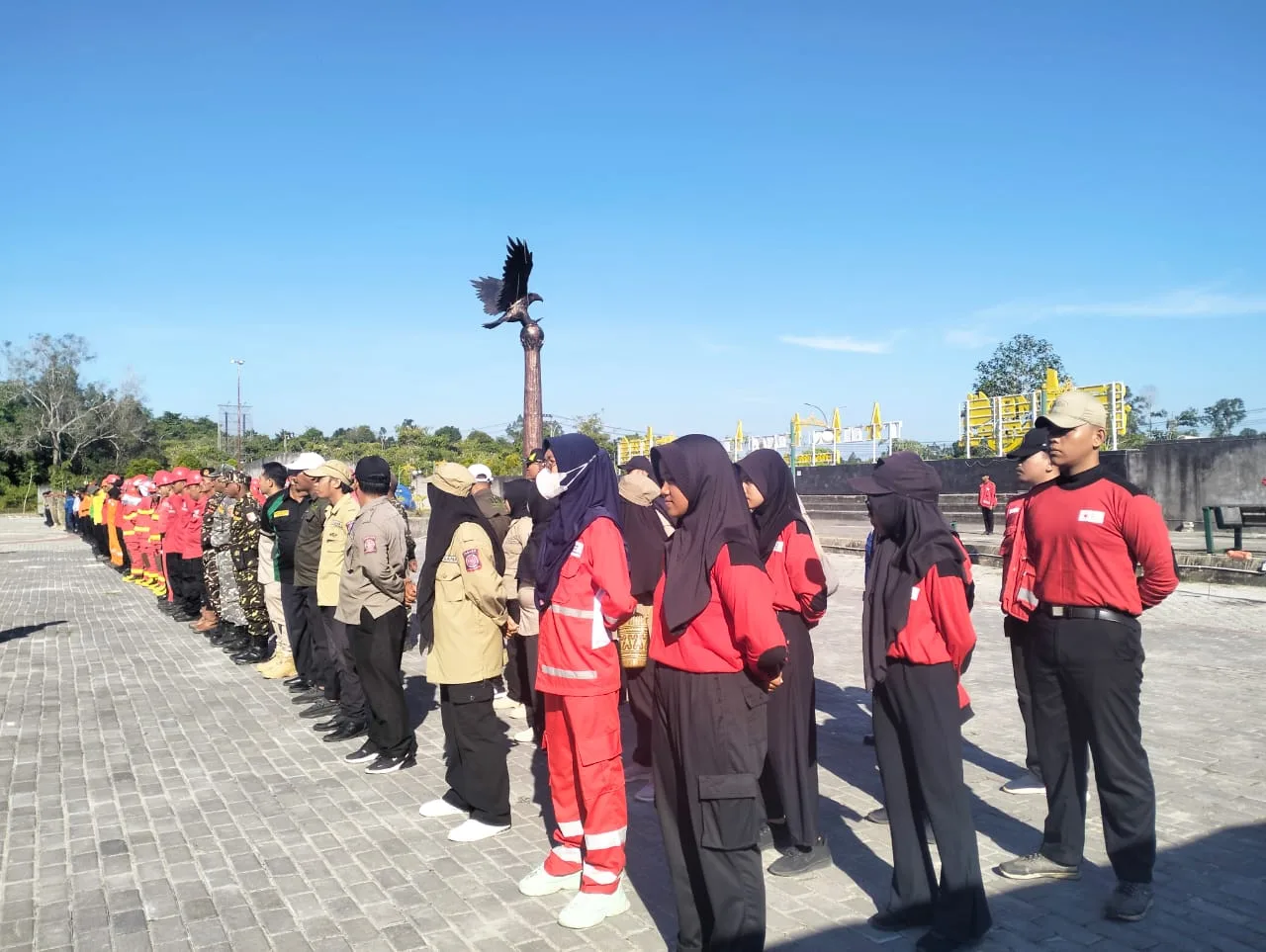 PMI Kabupaten PPU Turut Berpartisipasi Dalam Giat Gelar Pasukan Dan Peralatan Penanggulangan Bencana Yang Diadakan Oleh BPBD PPU