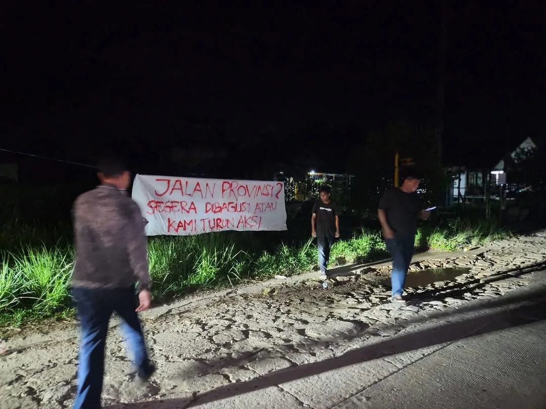 “PERMATA Ancam Aksi Demonstrasi Kalau Jalan Provinsi di Desa Tanjung Limau Tidak Diperbaiki”