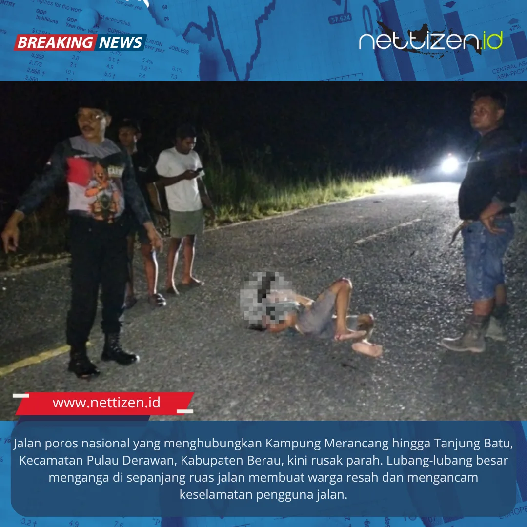 Jalan Poros Merancang–Tanjung Batu Berlubang Parah, Warga: Sudah Banyak Korban!